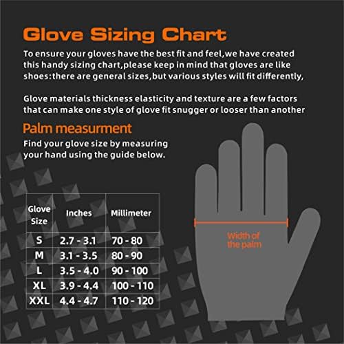 TREEGO 10 Mil Heavy Duty Black Nitrile Mechanic Gloves, 50 Count XL