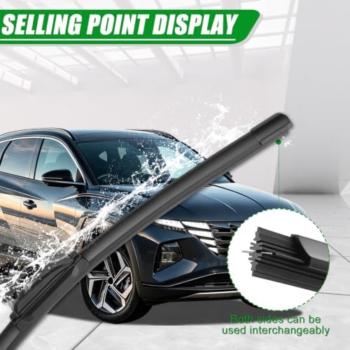 Windshield Wiper Blade compatible with 16-21 Hyundai Tucson/07-12 Mazda CX7