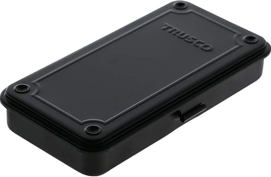 TRUSCO T-19MBK Trunk Tool Box, 80.9 x 4.3 x 1.3 inches (203 x 109 x 35 mm), Matte Black