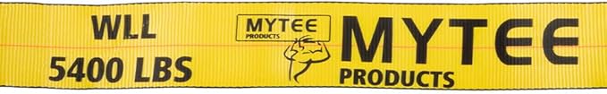 Mytee Products Ratchet Tie-Down Straps with Flat Hooks, 4" x 30' Ratchet Straps Yellow | 16,200 Lbs Breaking Strength | TieDown Ratchet Straps for Flatbed, Truck, Trailers Pickup