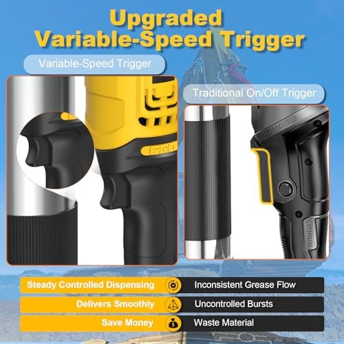 Electric Grease Gun Compatible with DeWalt 20V Battery (Tool Only)