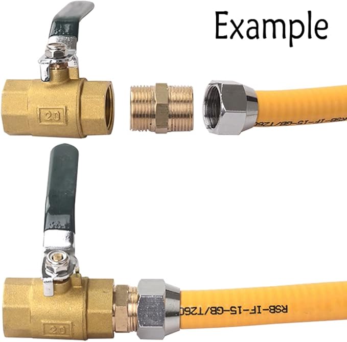 Joywayus 3/4" Male NPT Threaded Brass Pipe Fittings Nipple Fuel/Air/Water/Boat/Gas/Oil (Pack of 2)