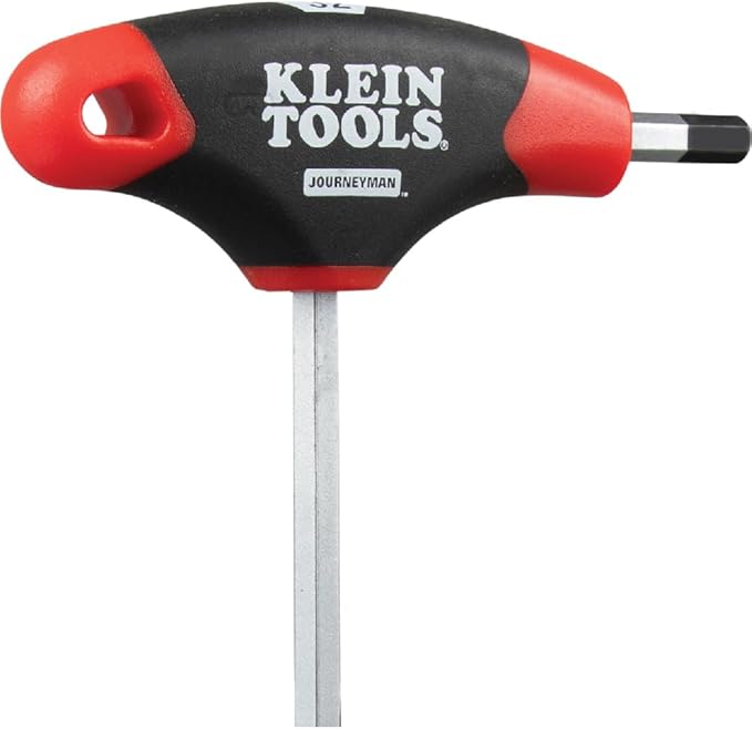 KLEIN TOOLS JTH610E T-Handle Hex Key Set, SAE Inch Sizes Allen Wrench Set with 6-Inch Blades, Stand Included, 10-Piece