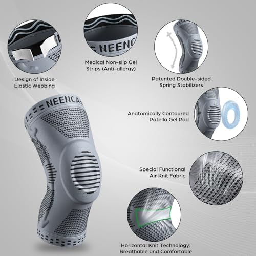 NEENCA Professional Knee Brace, Medical Knee Support for Women & Men Relief