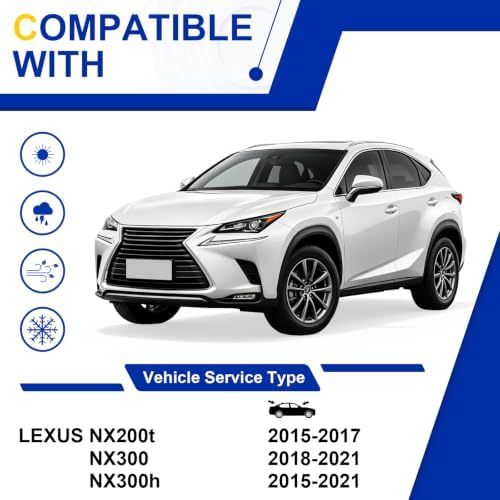 KAIYI 3 Pack Windshield Wipers Compatible with Lexus NX300 2018-2021