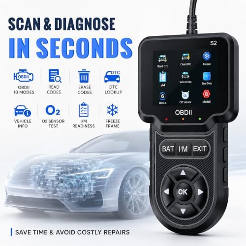 OBD2 Scanner, Check Engine Code Reader, Car Scanner Diagnostic Tool
