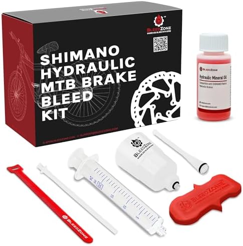 BleedZone Mineral Oil Brake Bleeder Kit Compatible with Shimano, 60ml Set