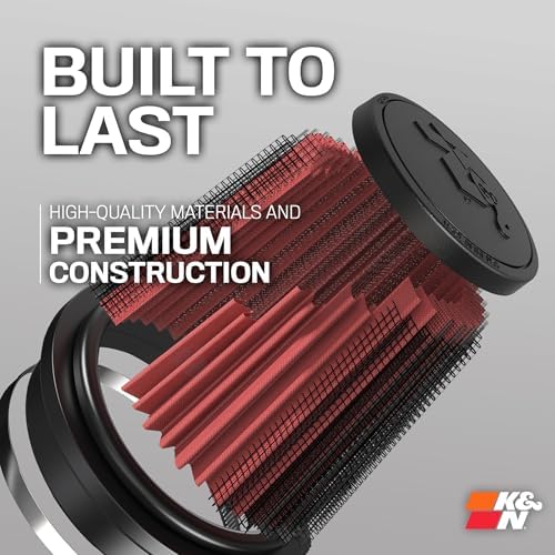 K&N High-Flow Original Lifetime Universal Clamp-On Air Filter: High Performance, Premium, Washable: Flange Diameter: 6 In, Filter Height: 7.5 In, Flange Length: 1 In, Shape: Round Tapered, RU-1041