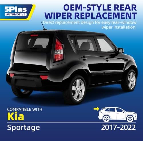 5 PLUS RearFit Back Wiper Blade for Kia Sportage 2017-2022, 11"(1 PACK)