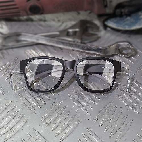 UKNOW Safety Glasses - Anti Fog Lenses - Eye Protection with Side Shields - ANSI Z87.1 Protective Eyewear - UV Protection