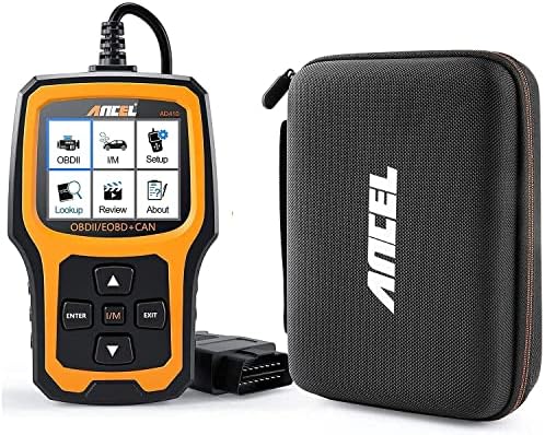 ANCEL AD410 Enhanced OBD II Vehicle Code Reader Automotive OBD2 Scanner with ANCEL Protective Case Storage Bag