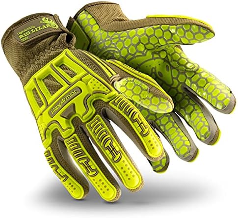 HexArmor Cut and Puncture Resistant Impact Protection Work Gloves | Rig Lizard® Series 2030X | Medium