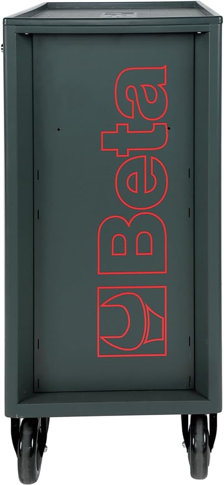 Beta RSC24 Red 5 Drawer Heavy Duty Rolling Tool Cabinet | Mobile Steel Tool Chest with Ball Bearing Slides | 1760 lbs Load Capacity | 5" Casters | Lockable Portable Toolbox | Made in Italy