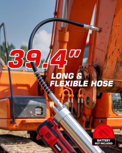 Cordless Grease Gun Compatible with Mil-wau-kee18V Battery, 2-in-1 Design