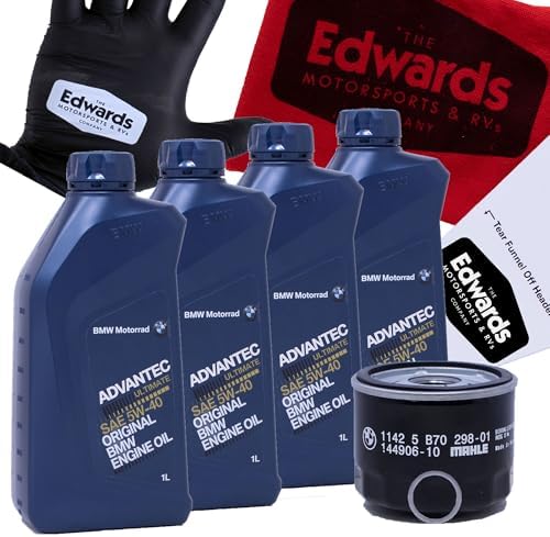Edwards Oil Change Kit fits 2013-2024 BMW Motorrad R1200/R1250 Motorcycle