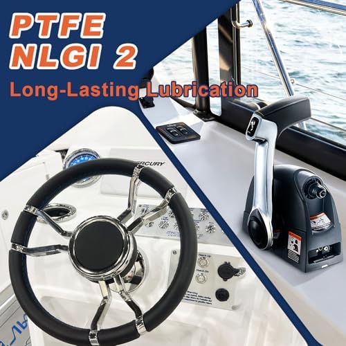 BTAS 2‑4‑C Marine Grease with PTFE for Boat, Bearing, Prop, Trailer 8oz