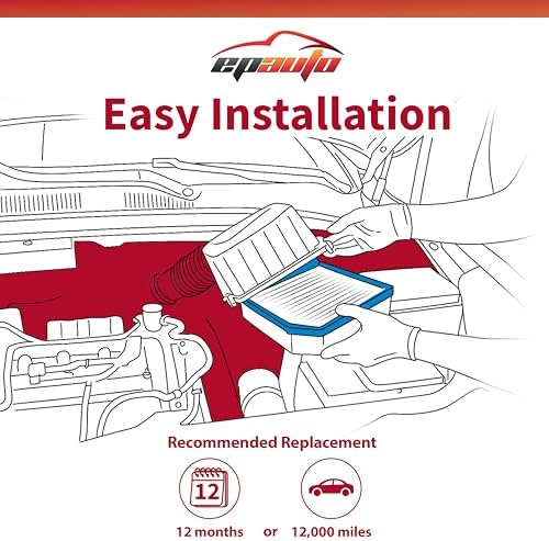 EPAuto GP110 (CA10110) Engine Air Filter Replacement for Chevrolet and GMC