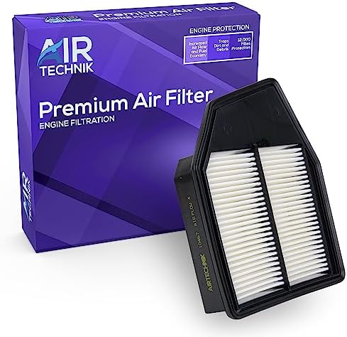 AirTechnik CA10467 Replacement Engine Air Filter | Fits 2008-2012 Honda Accord L4 2.4L, 2012-2015 Honda Crosstour L4 2.4L - 17220-R40-A00