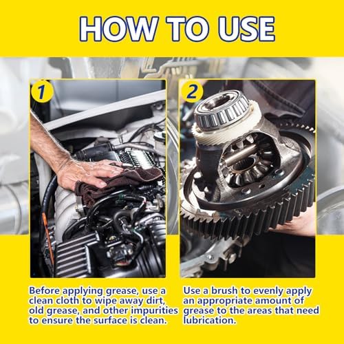 AstraVox White Lithium Grease, 1oz Multi-Purpose Garage Door Lubricant