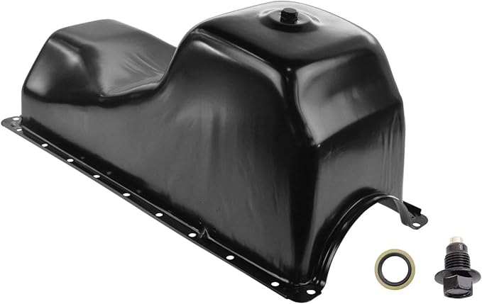 TRQ Engine Oil Pan Compatible with 83-91 E-250 Econoline Club Wagon 83-94 E-350 Econoline E-350 Econoline Club Wagon 84 F-150 F-250 F-350 88-89 F-59 Commercial Stripped Chassis 90-94 F-Super Duty
