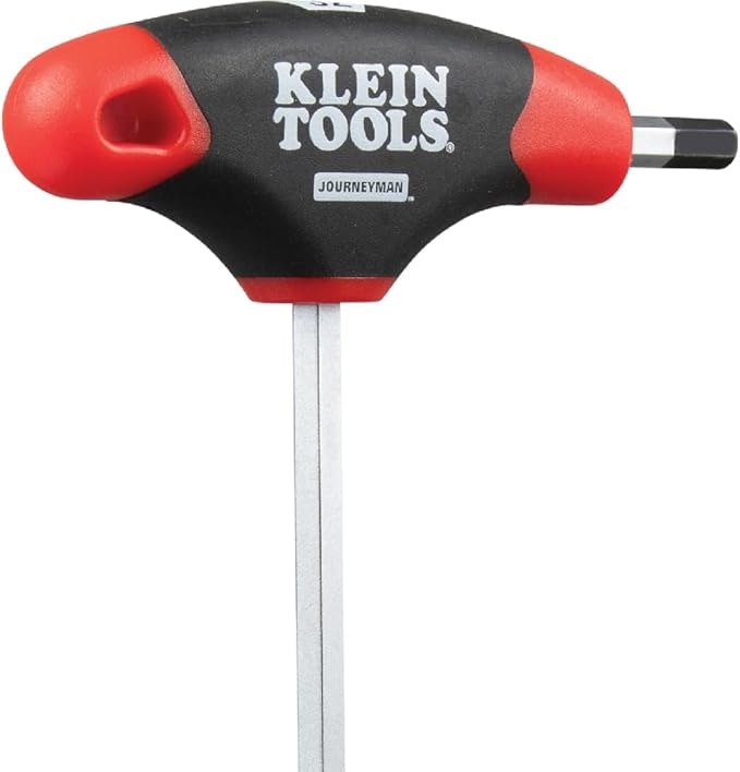 Klein Tools JTH610EB Ball End T-Handle Hex Key Set, SAE Inch Sizes Allen Wrench Set with 6-Inch Blades, Stand Included, 10-Piece