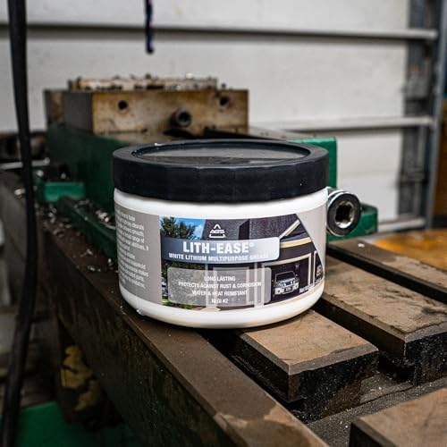 AGS Lith-Ease White Lithium Grease, 16 oz Tub, All Weather Performance, Long Lasting Heavy Duty Lubricant, Water and Heat Resistant, Protects Against Rust and Corrosion (Pack of 3)