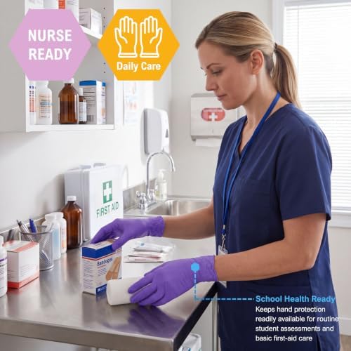 MedPride Powder-Free Nitrile Exam Gloves, Large, Case/1000 (10 Boxes of 100)