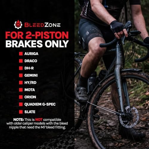 BleedZone Mineral Oil Brake Bleeder Kit Compatible with Tektro TRP, 120ml