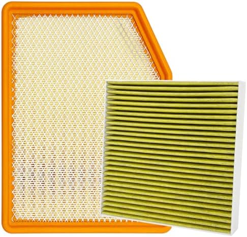Cabin and Engine Air Filter Set Fits for 2019-2024 2025 2026 Sierra 1500, Suburban, Silverado 1500, Yukon XL, Yukon, Escalade, CF11966, 13356916, CA12405, 84121219