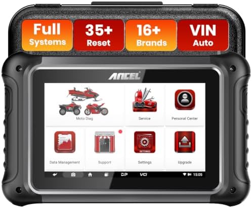 ANCEL MT700 Motorcycle OBD2 Scanner with 35+ Reset Functions