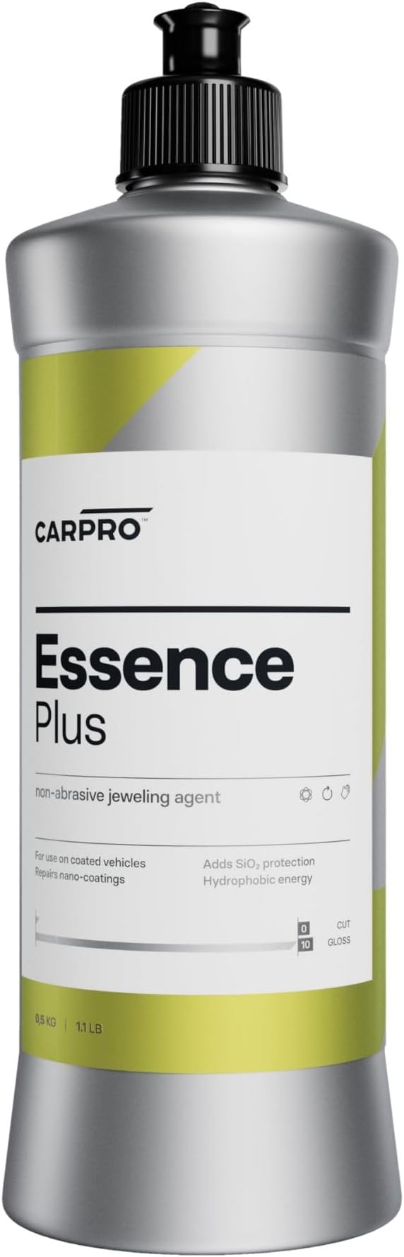 CARPRO Essence Plus Non-Abrasive Gloss Agent, SiO2, Blend of Ceramic Coat Repair Agents, High Gloss Quartz Resins, and Hydrophobic Nanoparticles for Repairing Durable Ceramic Coatings - 500ml (17oz)