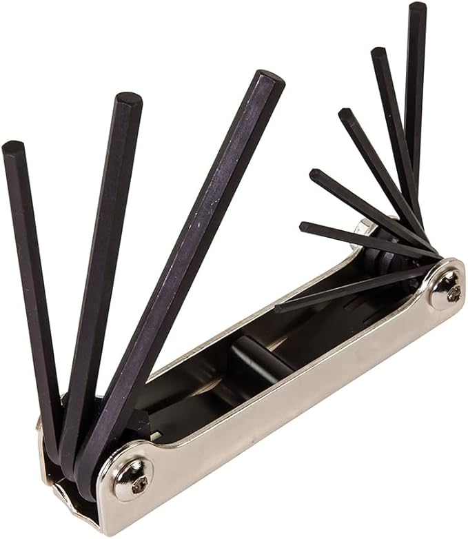 Klein Tools 70591 Folding Hex Key Set, 9-Key, SAE Sizes