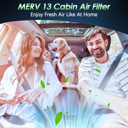 Tested MERV 13 Cabin Air Filter with Activated Carbon, CF10550 for Nissan Rogue (2008-2013), Rogue Select (2014-2015), Sentra (2007-2012).