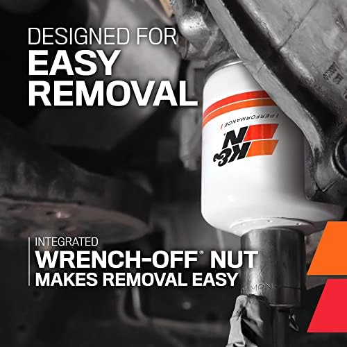 K&N Premium Oil Filter:20,000 Mile Engine Protection with Wrench Off Nut: Compatible with Select 1981-2023 FORD/LINCOLN/TOYOTA/VOLKSWAGEN Vehicle Models,HP-1002(Pack of 12)