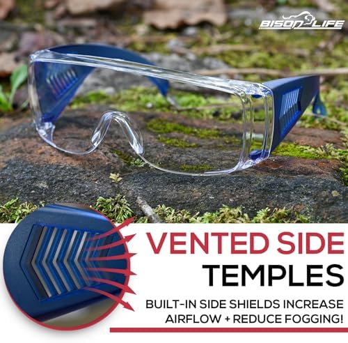 BISON LIFE Kids Safety Glasses, Anti Scratch Protective Eyewear, ANSI Z87.1