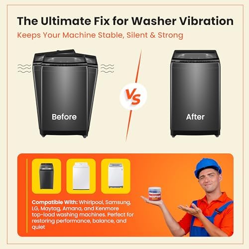 Damping Grease Kit for Washing Machine Suspension Rods with Foam Inserts | High-Viscosity 35,000 CST Blue 100g Dampening Grease for Toilet Seat & Washer Shock Absorption Lubricants