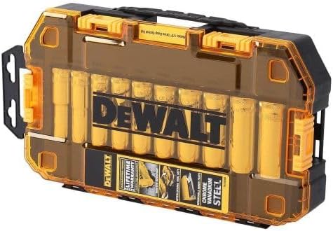 DEWALT DWMT73815 Metric Drive Deep Socket Set (10 Piece), 1/2"
