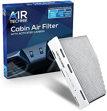 AirTechnik CF10373 Cabin Air Filter w/Activated Carbon | Fits Audi A3, A3 Quattro, Q3, TT Quattro, VW Beetle, Caddy III, CC, Tiguan, EOS, Golf, GTI, Jetta, Passat, R32, Rabbit - CUK2939