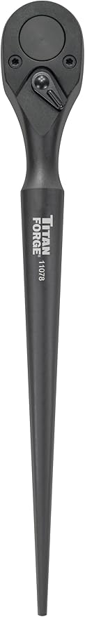 Titan Forge 11078 1/2-Inch Drive x 12-Inch 72 Tooth Construction Spud Ratchet