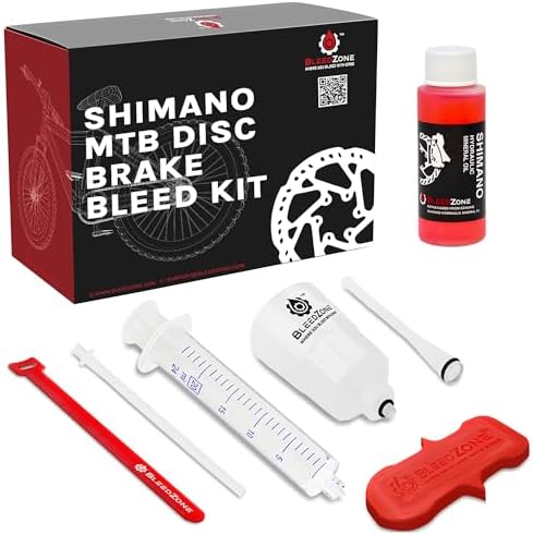 BleedZone Shimano Brake Bleed Kit with 60ml Mineral Oil for MTB Brakes