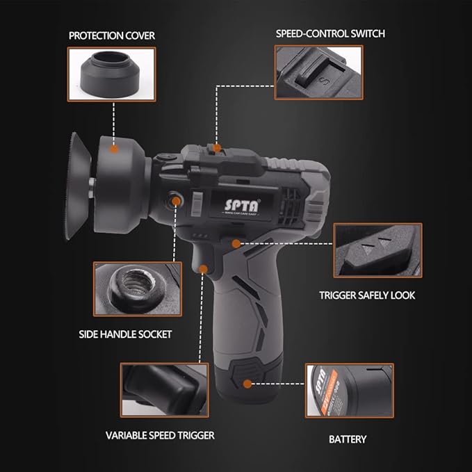 Cordless Car Rotary Polisher Tool