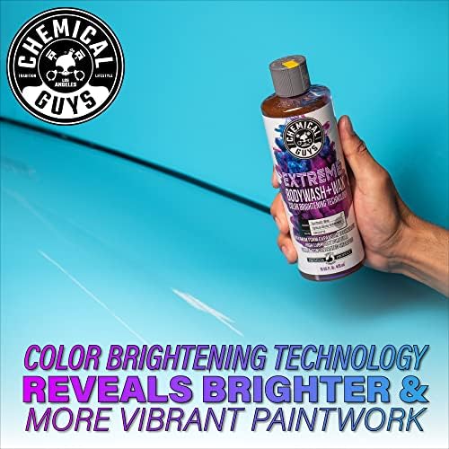 Chemical Guys CWS207 Extreme Bodywash Foaming Car Wash Soap & Refill Kit, 2 Bottles - (1) 16 oz and (1) Gallon (Works with Foam Cannons, Foam Guns or Bucket Washes) 144 oz
