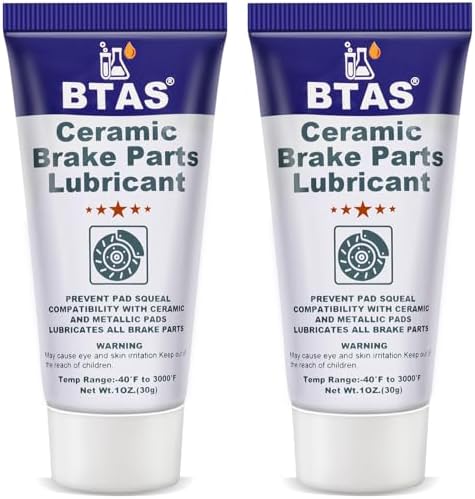 BTAS High Temp Ceramic Brake Caliper Grease for Sliding Pin & Pad 1oz 2pcs