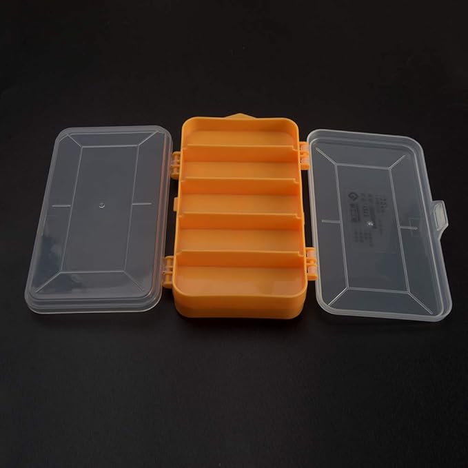 Kakalote Double-Side Hardware Box Storage,Excellent for Screws Nuts and Bolts,Multi Compartment Tool Box Storage Organiser Tray