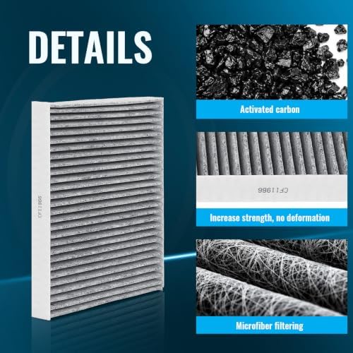 Engine & Cabin Air Filter Set Compatible with 2018-2026 Chevy Equinox/ 2018-2026 GMC Terrain Replace CF11966 CA12260