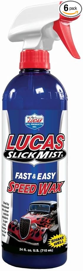 Lucas Oil 10160 Slick Mist Speed Wax - 24 Ounce (Pack of 6)