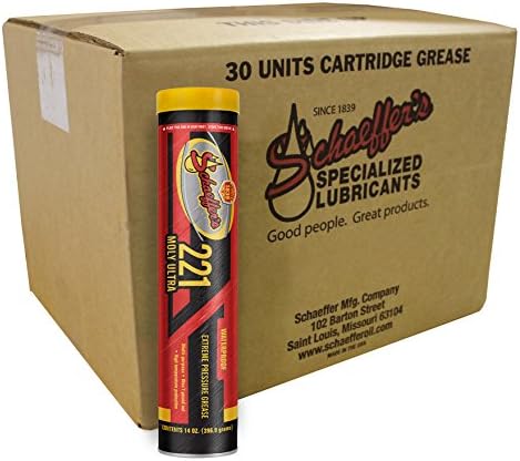 Schaeffer Manufacturing Co. 02212-029 Moly Ultra Grease NLGI #2, 14 oz. (Pack of 30)