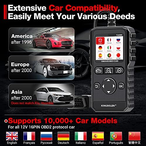 KINGBOLEN YA200 OBD2 Scanner, Car OBD2 Code Reader Check Engine Light