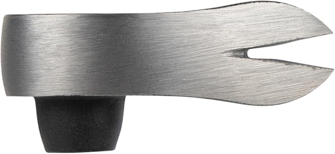 Klein Tools 66091 Nail Puller with Integrated Dimpler, Heavy-Duty Carbon Steel Cats Paw Pry Bar, 8-Inch