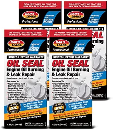Bar's Leaks OS-1-4PK Oil Seal Engine Oil Burning/Leak Repair, 4-Pack